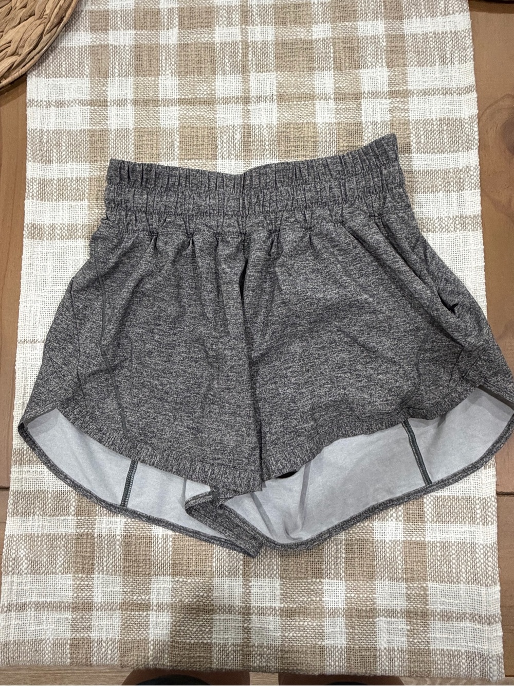 Lululemon track that high rise line short 3” size 4